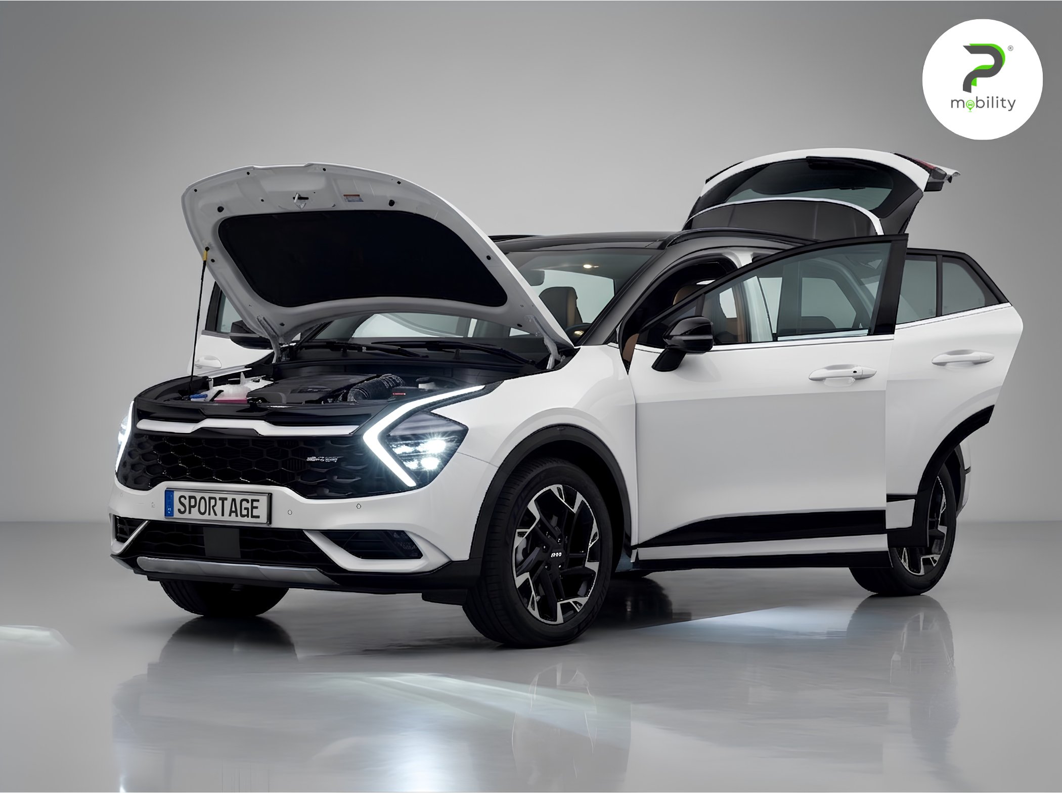 Kia Sportage GT Line con sportelli aperti